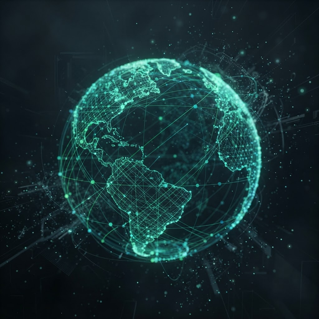 Data network visualization connecting audiences across channels
